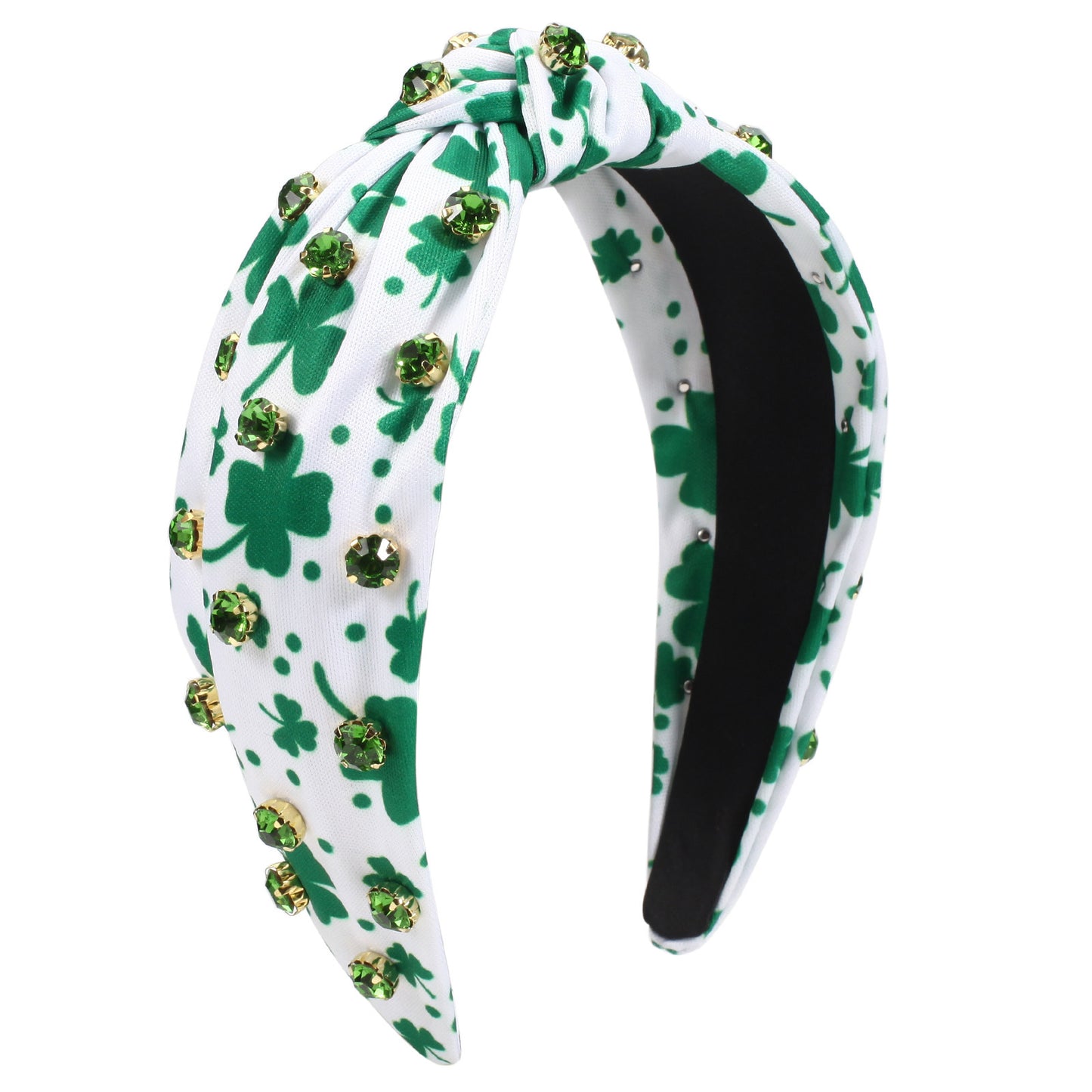 Knotted Irish St Patrick's Day Rhinestone-encrusted Headband