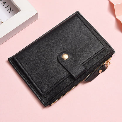 Multi Slot Student Short Zipper Coin Purse