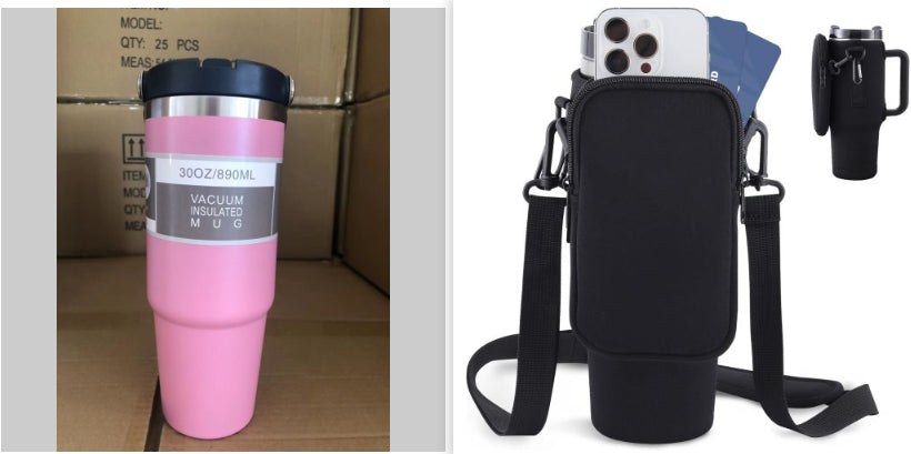 Commuter Tumbler: Stainless Steel Travel Cup with Handle