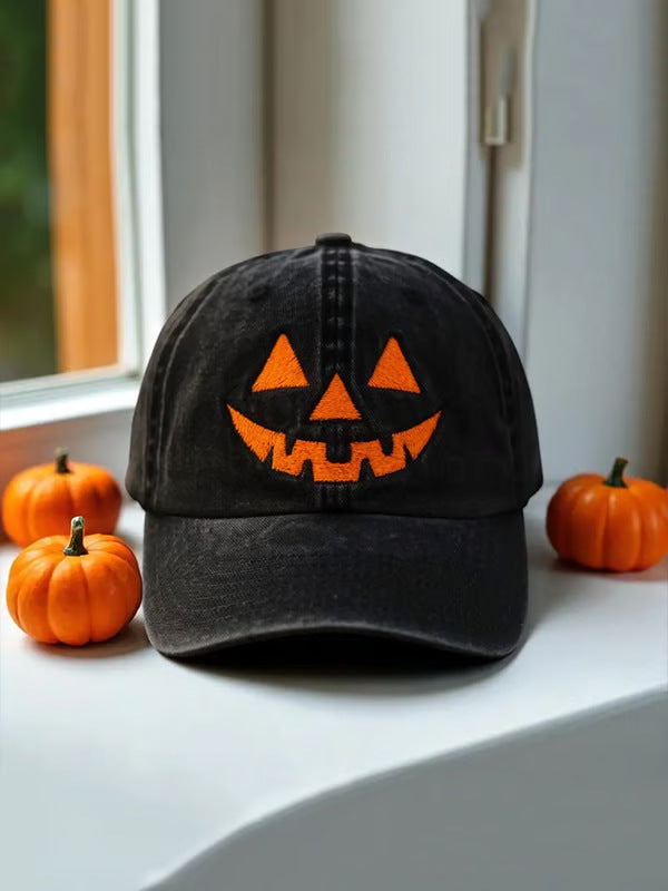Halloween Personality Pumpkin Autumn Style Printed Hat