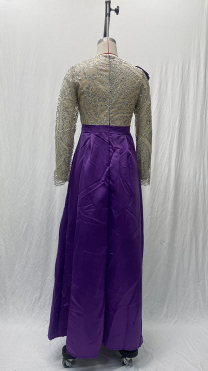 Women's Clothing Ding Sprinkle Gold Purple Sequins Dress