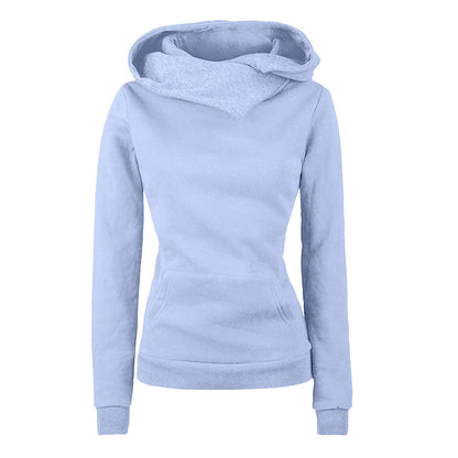 Irregular Hooded Sweater Long Sleeve Women