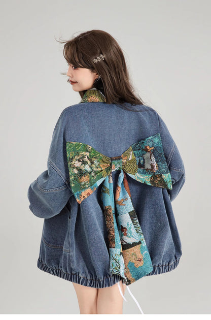 Artistic Denim Jacket For Women