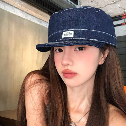 Japanese Style Simple Fashionable Hat Soft Top Versatile Short Brim Baseball Cap