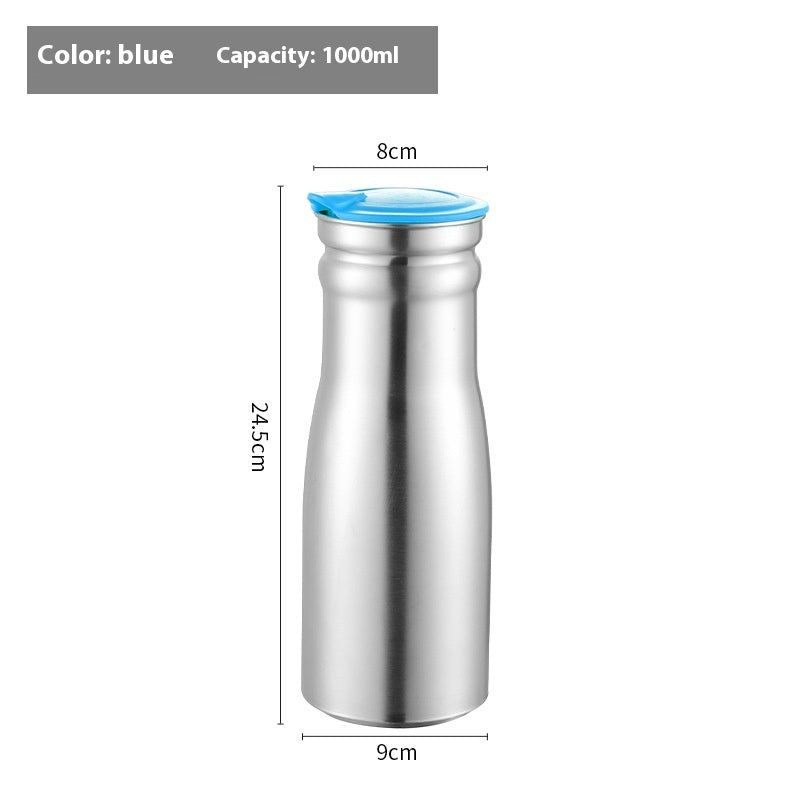 Minimalist Pitcher: Single-Layer Stainless Steel Cold Bottle