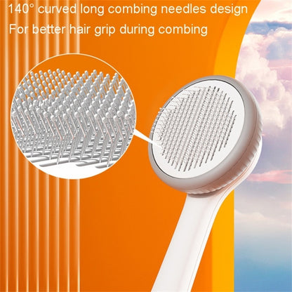 Pet Grooming Brush For Cats And Dogs Massage Self-Cleaning Slicker Comb Cat Grooming Supplies Removing Tangled Hair Loose Fur