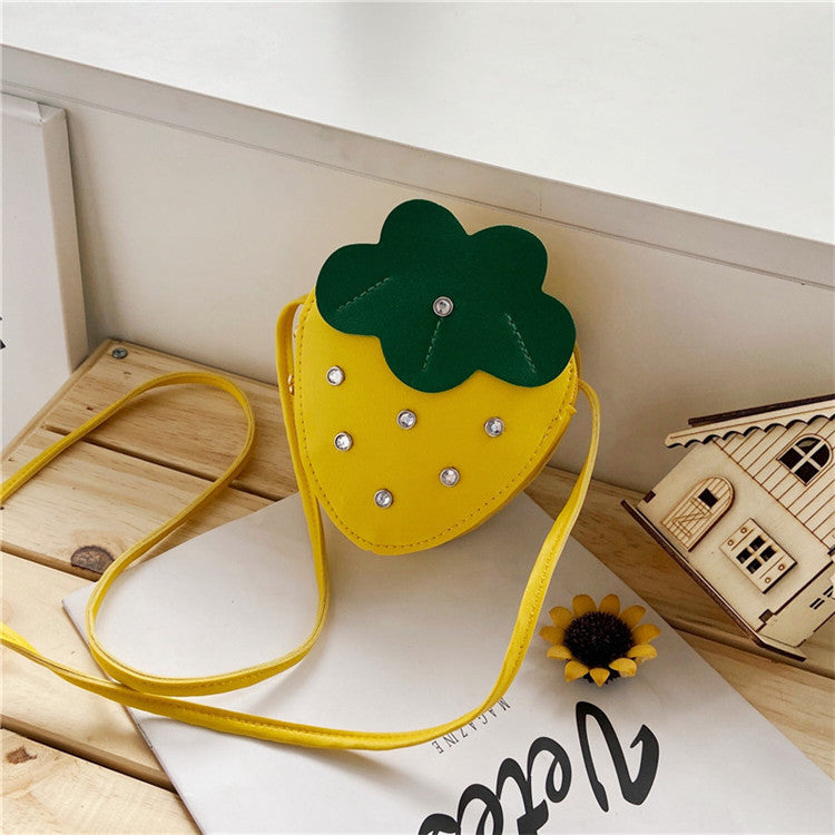 Strawberry Muse: Cute Cross-Body Strawberry Coin Purse