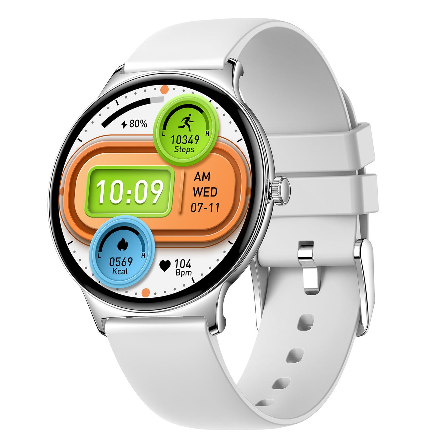 V89 Ultra-thin Smart Watch Bluetooth Calling Full HD Screen