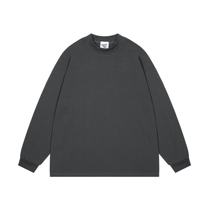 Solid Color Fashion Long Sleeve T-shirt Men