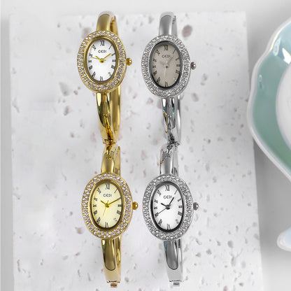 Niche Oval Bathtub Bracelet Women's Watch