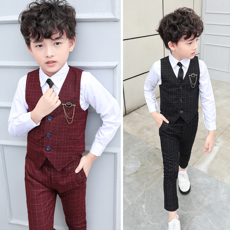 Autumnal Transition Waistcoat & Trousers Set