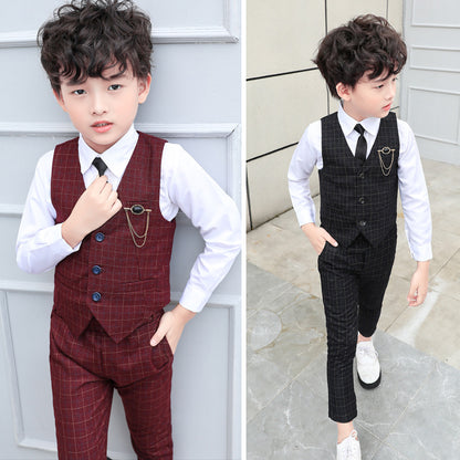 Autumnal Transition Waistcoat & Trousers Set
