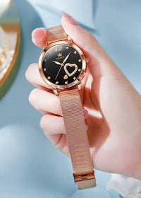 Mesh Belt Rose Shell Black