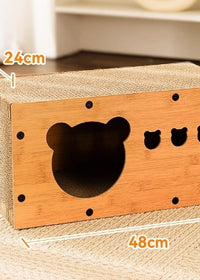 Small Bear Head Cat Nest Board