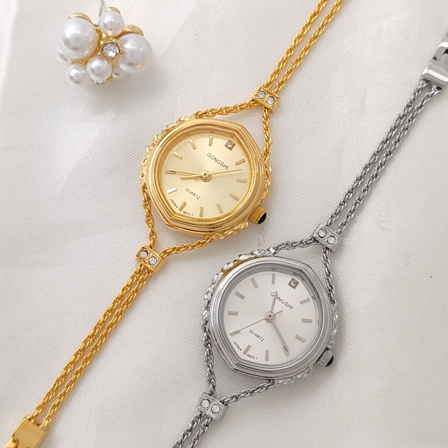 Womens Midancient Oval Colorful Treasure Rainbow Light Luxury Watch