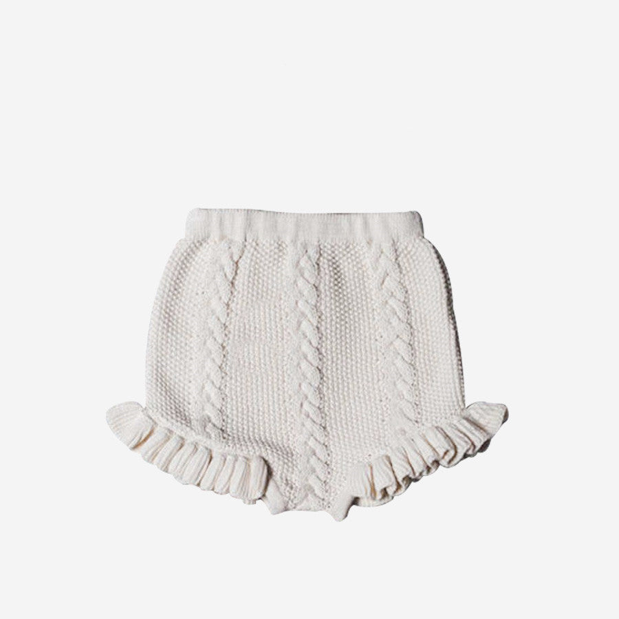 Thin Lace Knit Shorts For Girls