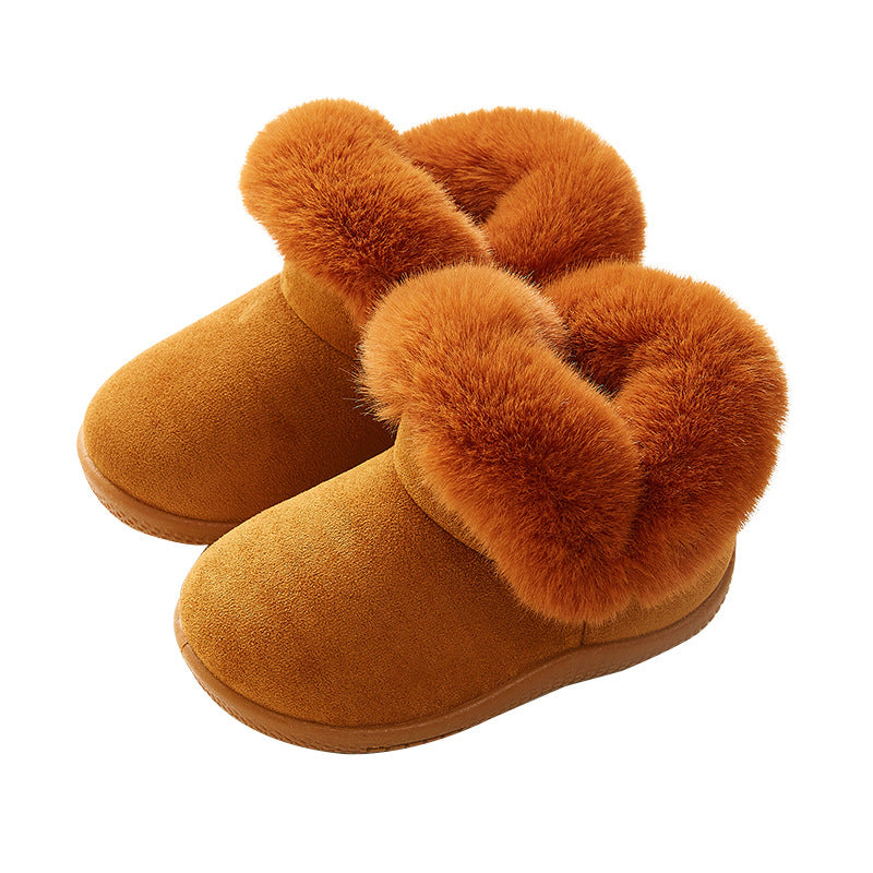Soft Sole Comfort: Girls’ Non-Slip Cotton Snow Boots