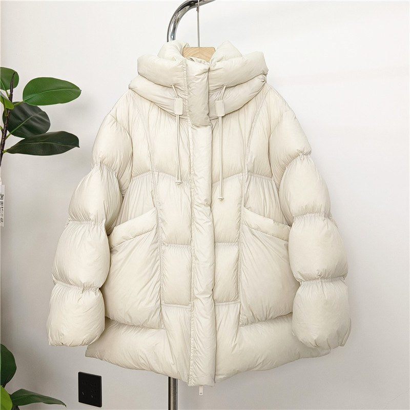 Women's Mid-length Thickened Ultra-light Cloud-like Coat