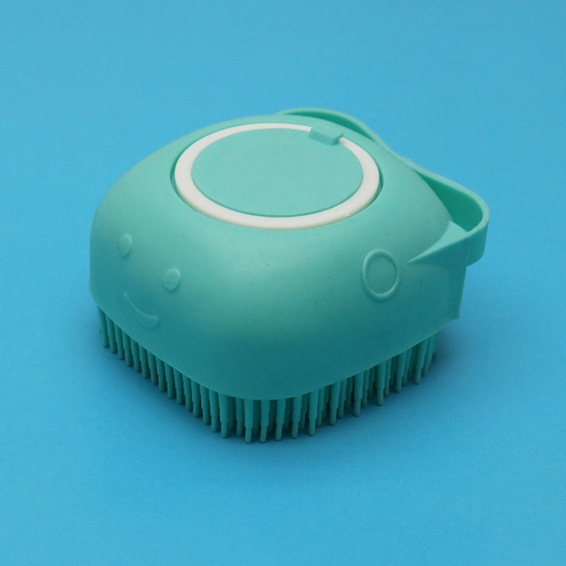 Silicone Pet Bathing & Massage Glove | Shampoo Dispensing Grooming Brush for Dogs & Cats