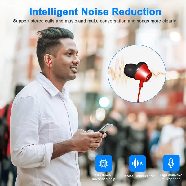 SweatNeck V4.2: Sweat-Proof Magnetic Neckband Stereo Sport Bluetooth Earphones