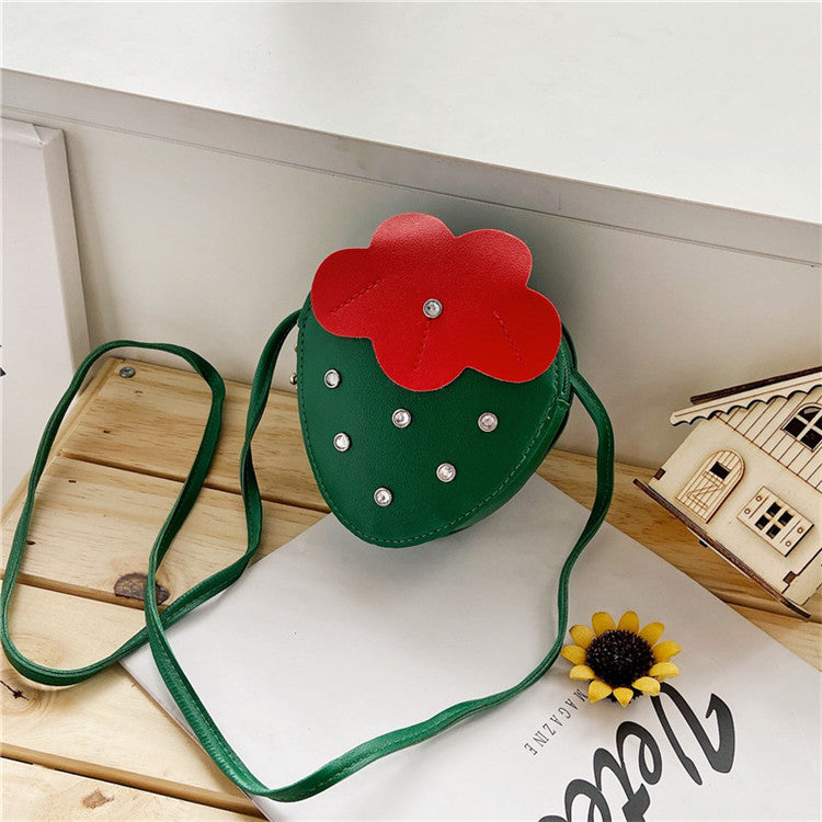 Strawberry Muse: Cute Cross-Body Strawberry Coin Purse