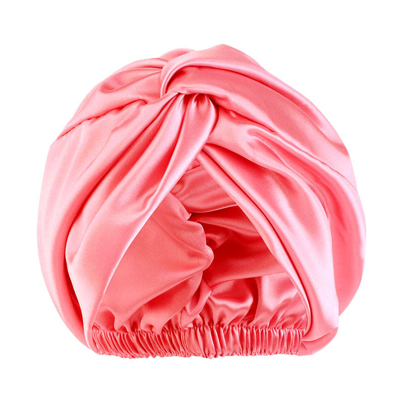 Artificial Silk Double-layer Cross Twist Nightcap