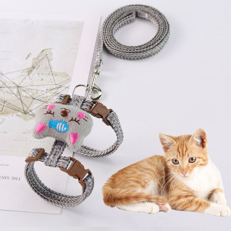 Adjustable Chest Strap For Pet I-shaped Walking Cat