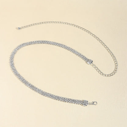 Crystal Chain Rhinestone Inlaid Waist Chain