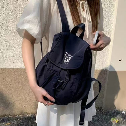 Drawstring Computer Nylon Canvas Bag Large Capacity