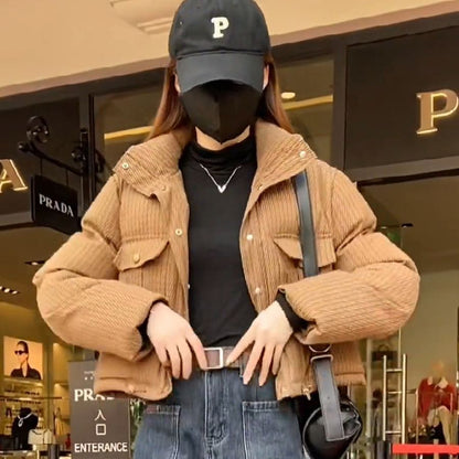 Women's Short Winter Loose Casual Cotton-padded Jacket