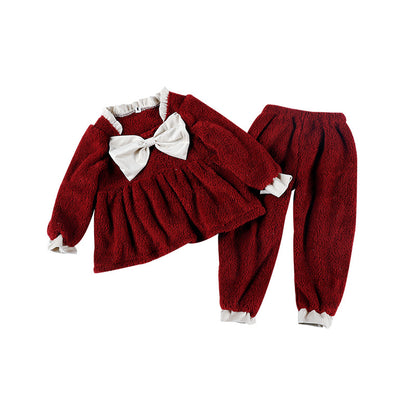 Princess Grace: Coral Velvet Home Service Two-Piece Suit