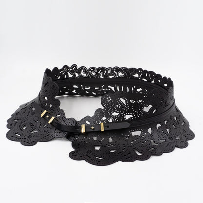 Women's Cowhide Belt Decoration Fashion Girdle Match With Coat Waist-tight Leather Belt