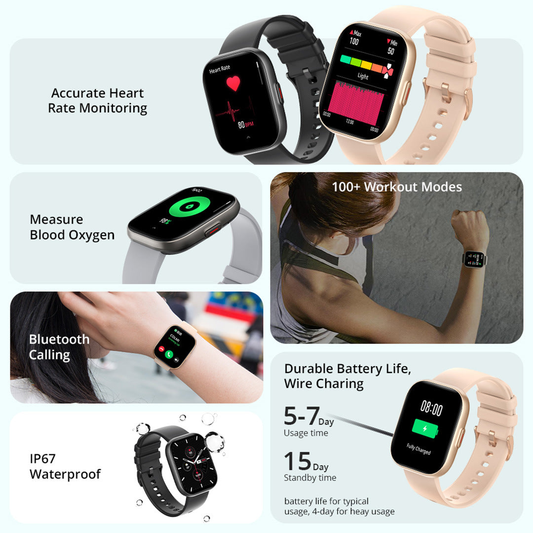 Precision Pulse: High-End IP68 Heart Rate Monitoring Watch