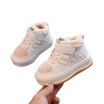 Lamb Wool Non-slip Girls' Cotton Shoes