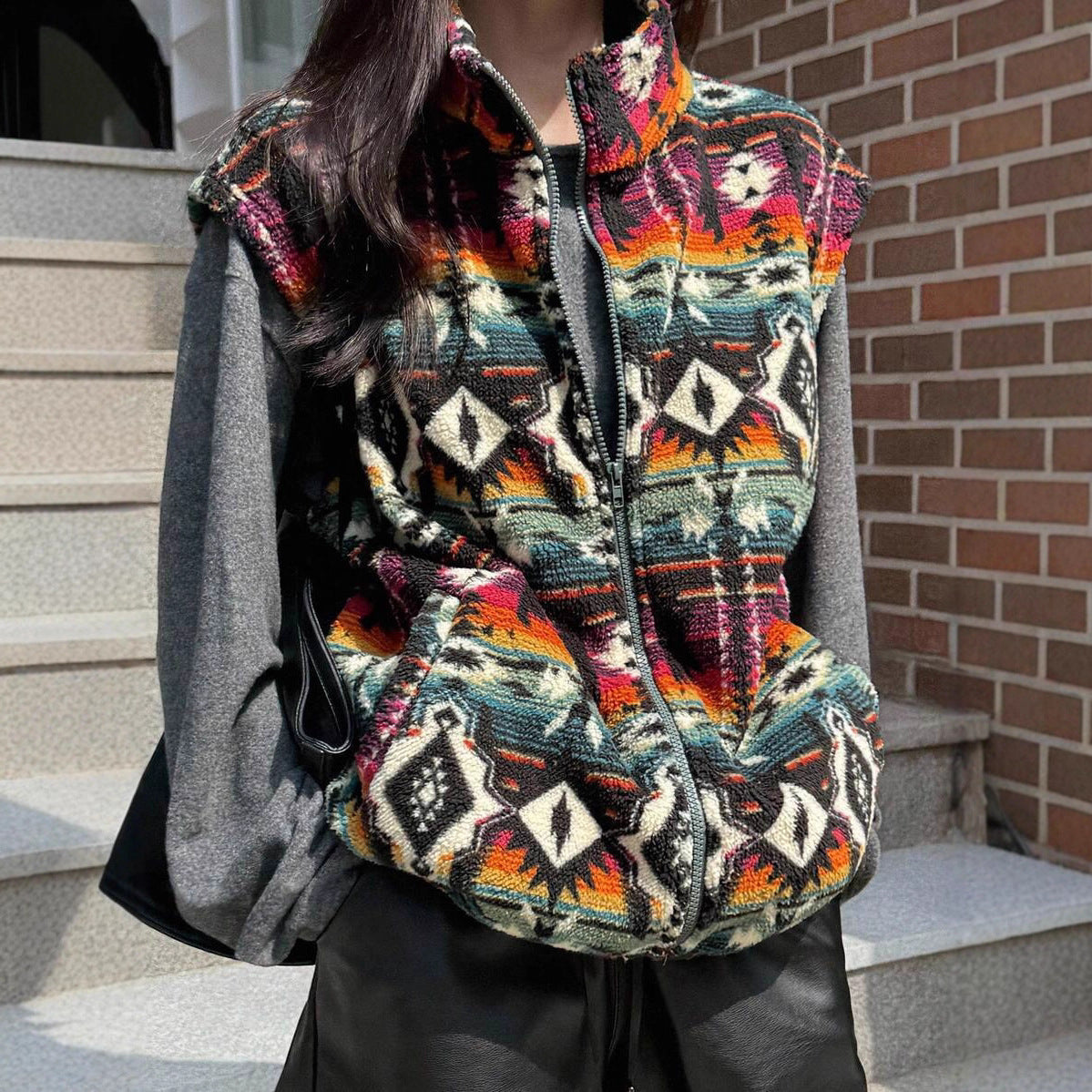 Women's Warm Plush Zip Jacket Coat