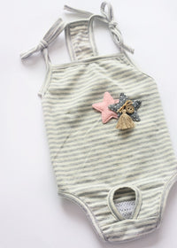 Striped onepiece