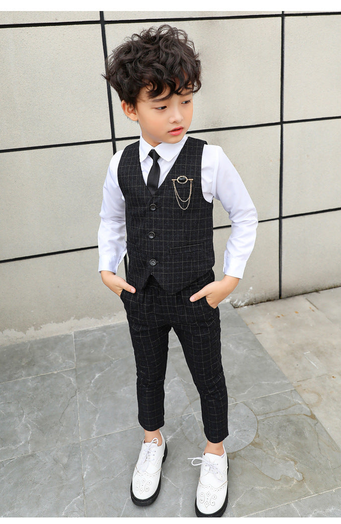 Autumnal Transition Waistcoat & Trousers Set