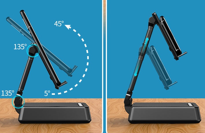 The Broadcaster Pro: HD Mic Smart Phone Stand Speaker