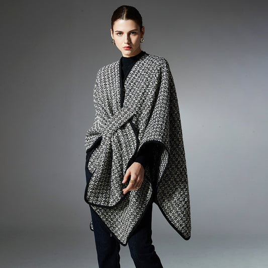 Women's Polange Wool Buckle Shawl
