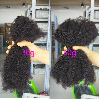 African 4C Hair Crochet Human Weaving Natural Color Fashion