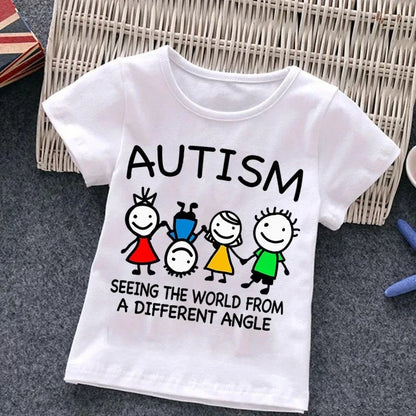 The Awareness Tee: Boys’ Autism Awareness Puzzle Graphic Top