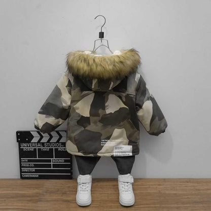 The Camo Hearth: Foreign-Style Baby Winter Camouflage Jacket