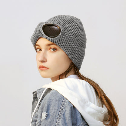 Pilot Wool Hat Winter Warm Knitted Hat