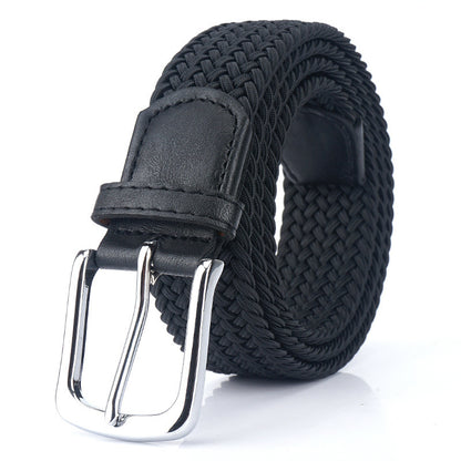 Silk Elastic Woven Elastic Men's Women's Belt Canvas Belt