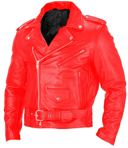 Motorcycle Mens Leather Spring Autumn Clothing Authentic Biker Essential
