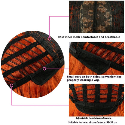 Women's Big Fashion Wavy Bangs Synthetic Wigs