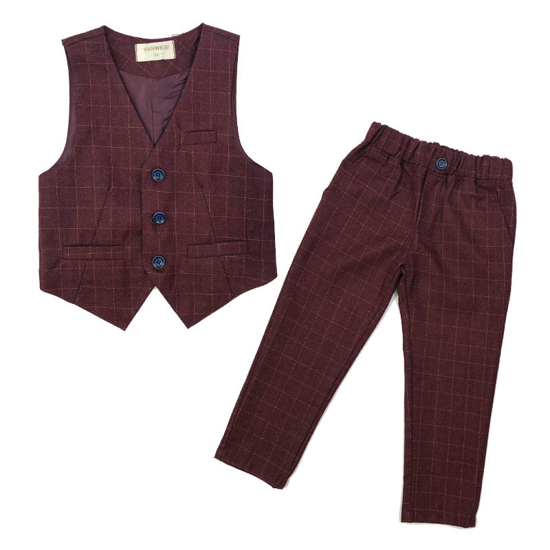 Autumnal Transition Waistcoat & Trousers Set