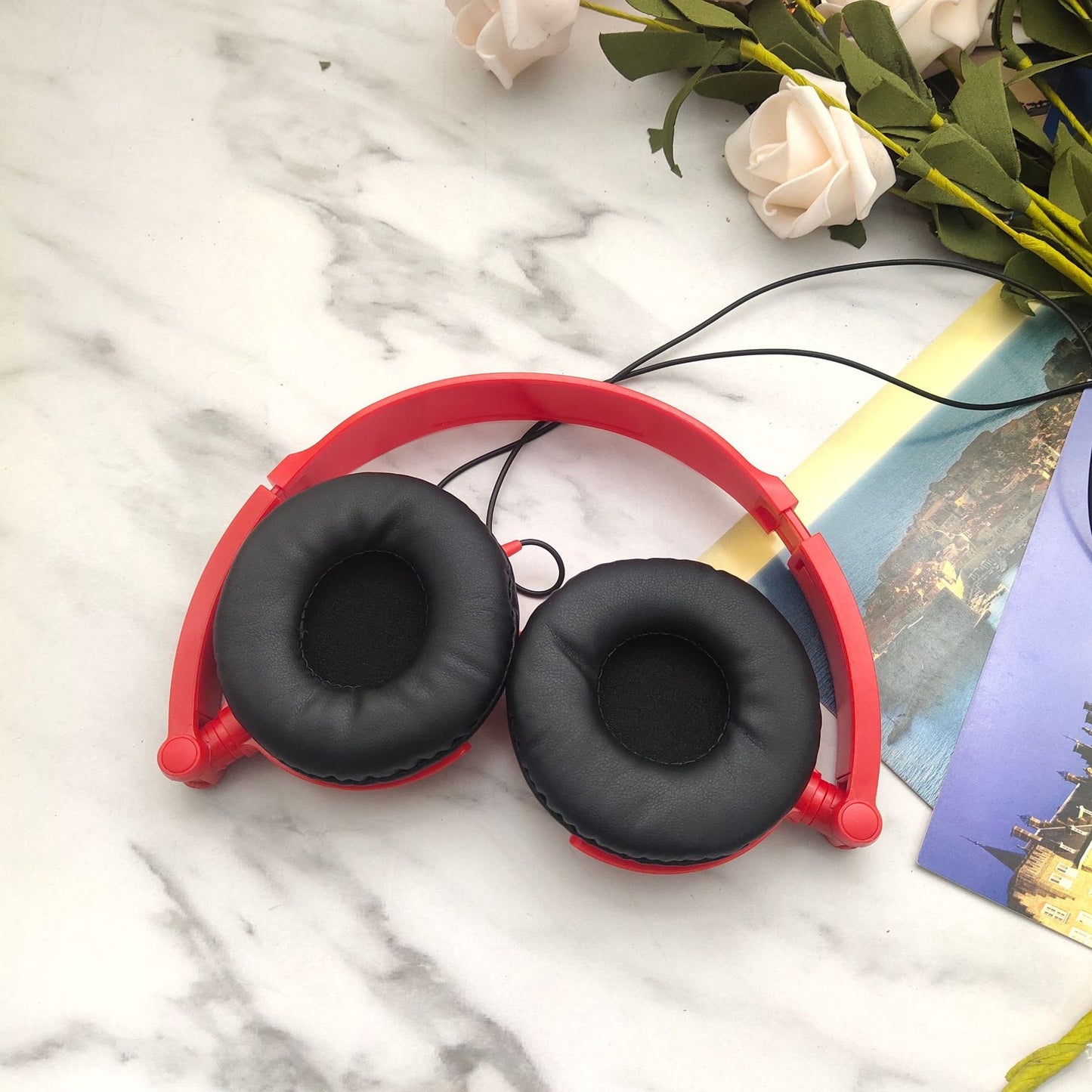 BandAir: Portable Headband Over-Ear Wired Headphones