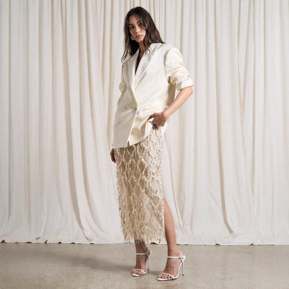 Sexy Sequined Tassel Sequins Skirt