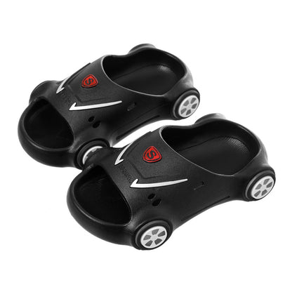 Luminous Galaxy: Glowing Cartoon Car Luminous Beach Shoes